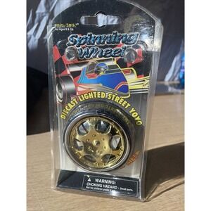 Spinning Wheel Rim Yo-Yo Cover ‎ Spins Gold Chrome Vintage Prime Zone Brand New